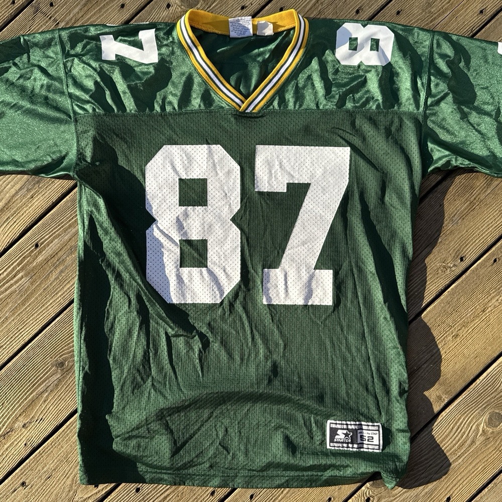 Vintage 90s Green Bay Packers #87 Robert Brooks Starter Jersey NFL XL 52 USA